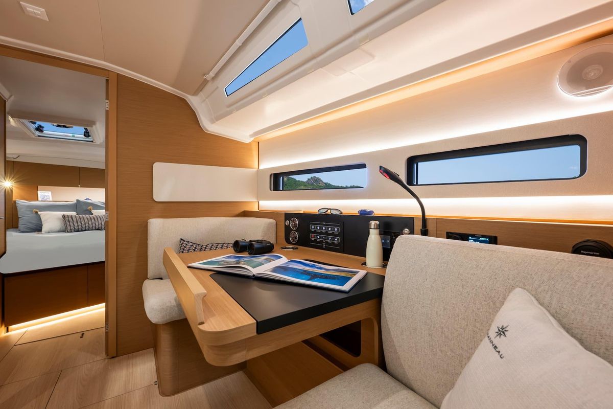 Salon of Stariel, a Jeanneau Sun Odyssey 415 sailboat at Grad Opatija, Croatia