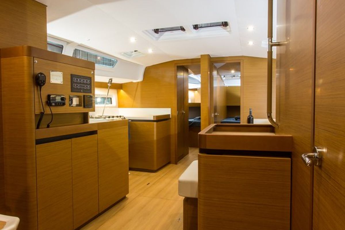 Wanderlust, a Jeanneau Sun Odyssey 490 sailboat at Athens, Greece
