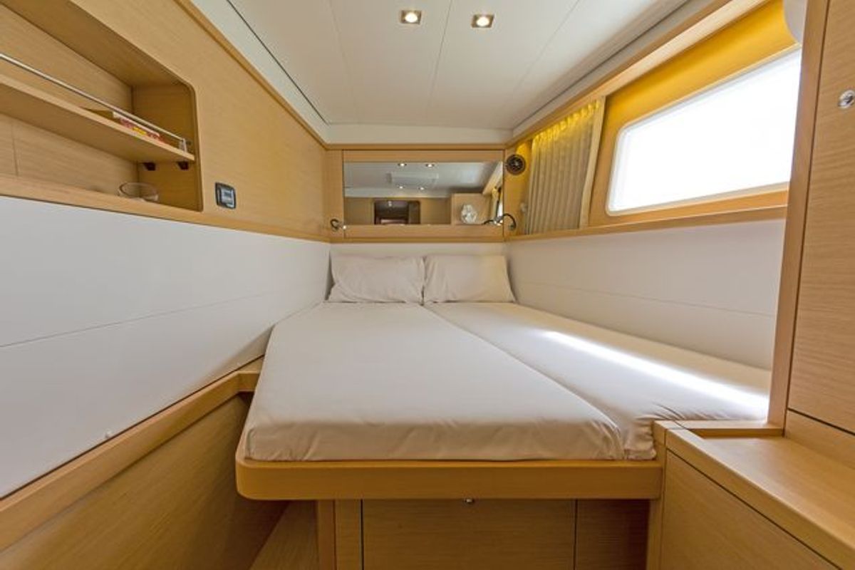 Cabin on Anna Tessa, a Lagoon 450 F catamaran at Municipal Unit of Ellomenos, Greece