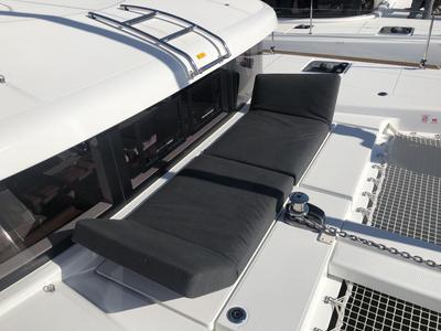 Deck of Geo, a Lagoon 40 catamaran at Puntone di Scarlino, Italy