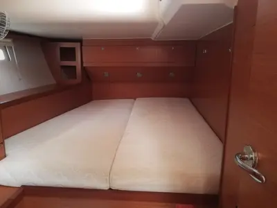 Cabin on WARRIORS TALE, a Dufour 520 Grand Large sailboat at Kalkara, Malta