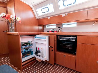 Galley of Ioli, a Bavaria 46 Cruiser sailboat at Athens, Greece
