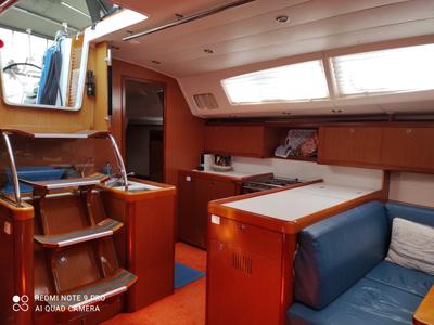 Galley of Valasia, a Beneteau Oceanis 54 sailboat at Municipal Unit of Elefsina, Greece
