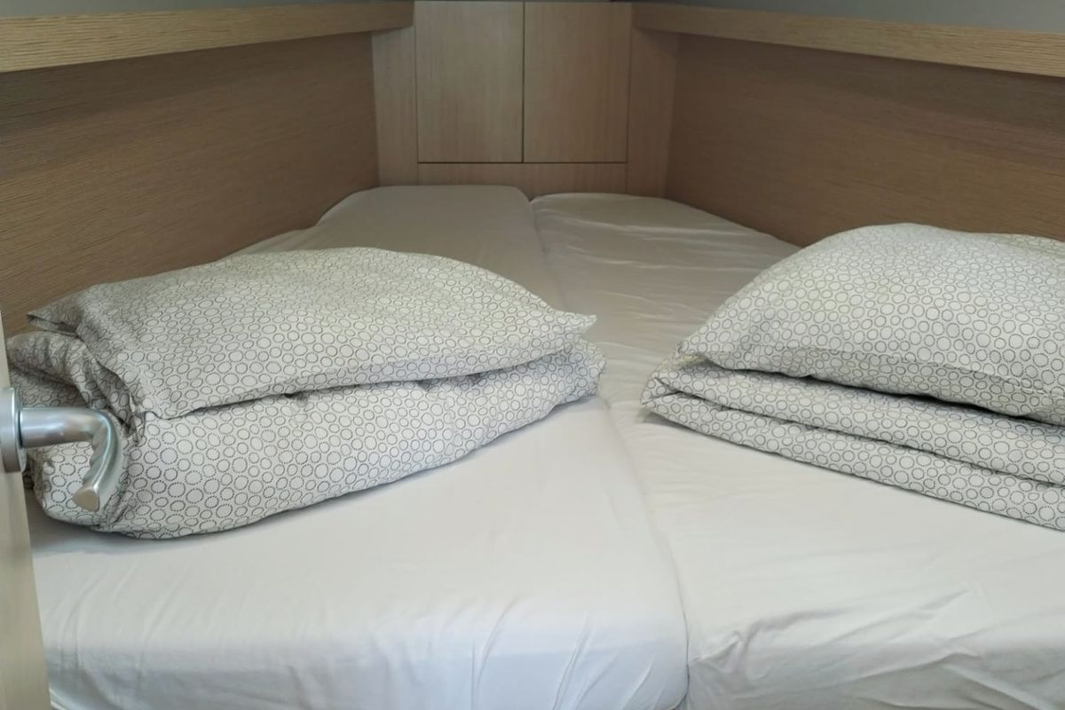Cabin on Aurélie, a Dehler 38 SQ sailboat at Punat, Croatia