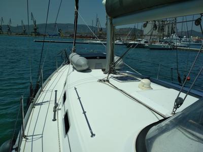 Deck of Barbera, a Beneteau Cyclades 43.4 sailboat at Volos Municipality, Greece