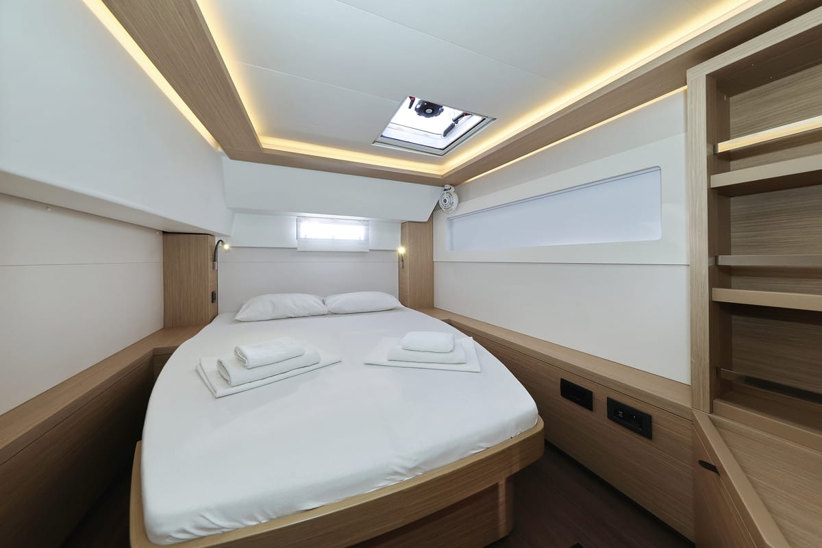 Cabin on Ship Happens, a Lagoon 46 catamaran at Općina Sukošan, Croatia