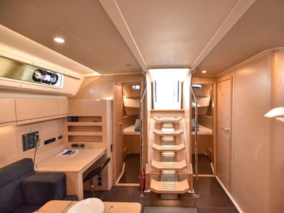 Salon of Hamam, a Hanse Yachts Hanse 508 sailboat at Fethiye, Turkey