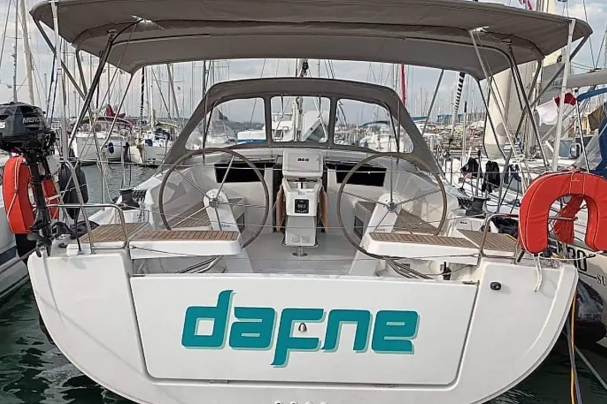 Dafne, a Hanse Yachts Hanse 418 sailboat at Municipal Unit of Lefkada, Greece