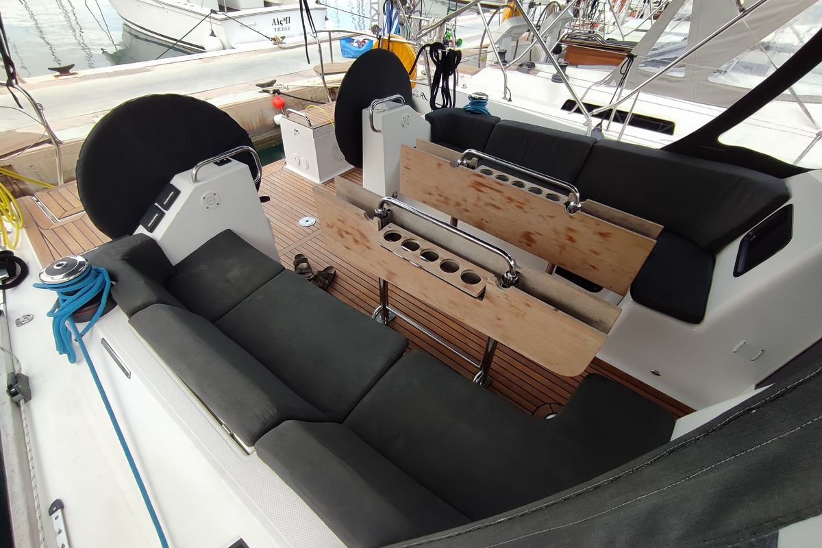 Cabin on Ariadne, a Elan Impression 45.1 sailboat at Lavreotiki Municipal Unit, Greece