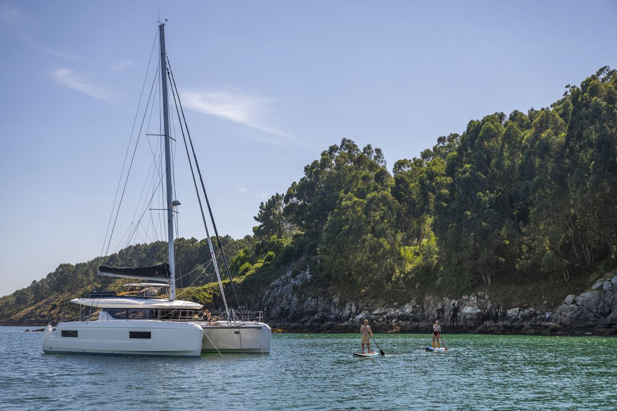 Exterior view of Cloud Dancer 2, a Lagoon 43 catamaran at Pa Khlok, Thailand