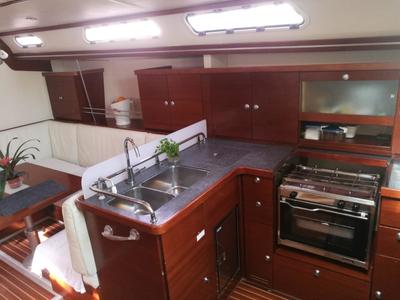 Galley of Sensei, a Hanse Yachts Hanse 400e sailboat at Puntone di Scarlino, Italy