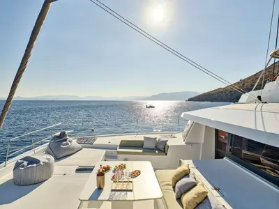 Sahana, a Bali Bali 5.4 catamaran at Municipal Unit of Nea Peramos, Greece