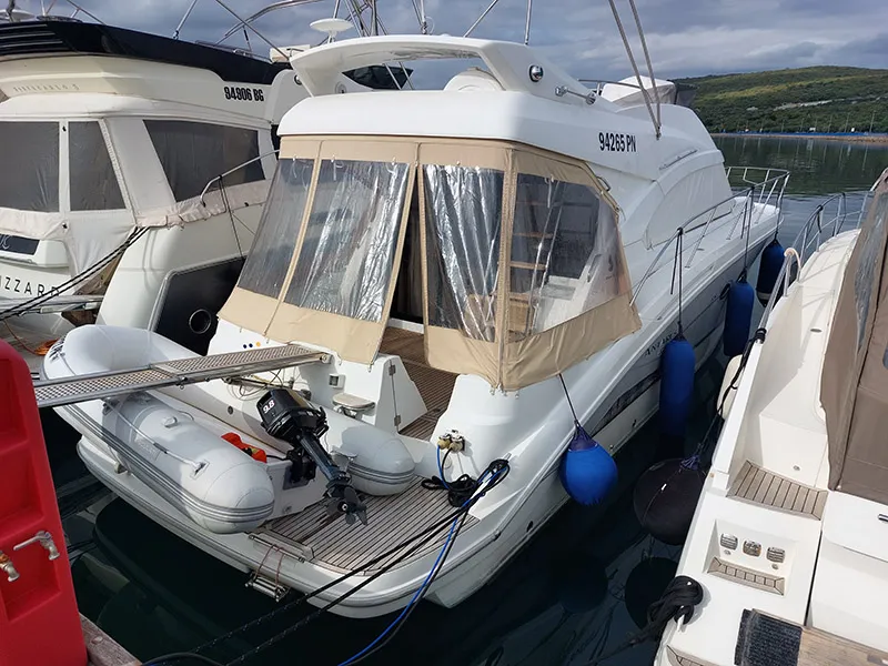 Santin, a Beneteau Antares 42 Fly yacht at Punat, Croatia