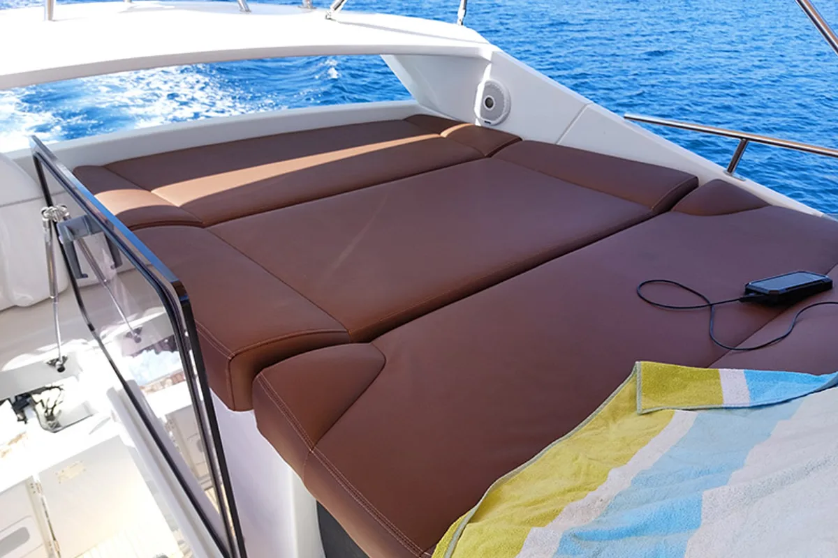 Santin, a Beneteau Antares 42 Fly yacht at Punat, Croatia