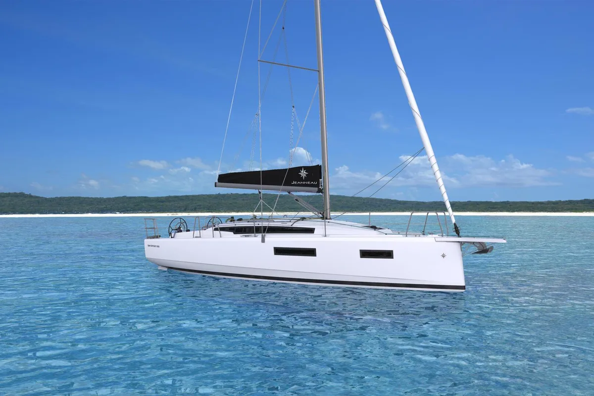 Pelmini, a Jeanneau Sun Odyssey 350 sailboat at Kontokali, Greece