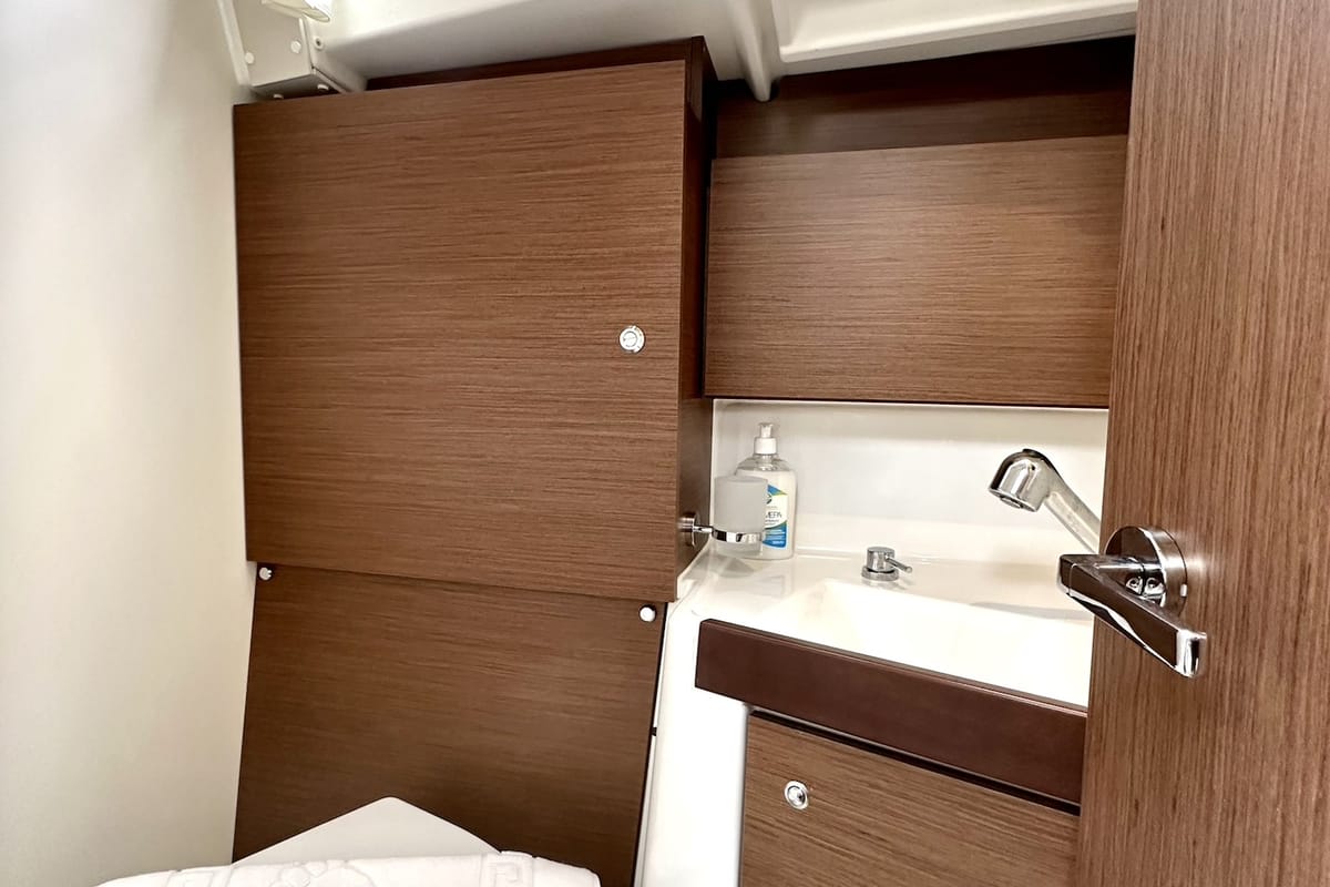 Sail Lyra, a Beneteau Oceanis 38.1 sailboat at Marmaris, Turkey