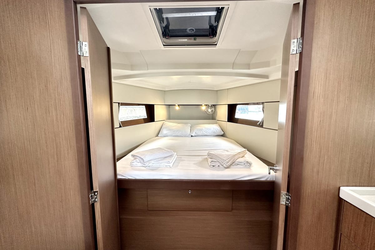 Sail Lyra, a Beneteau Oceanis 38.1 sailboat at Marmaris, Turkey