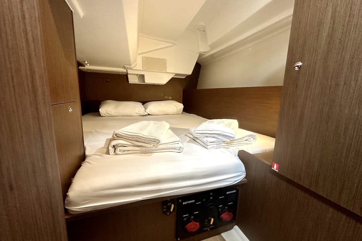 Sail Lyra, a Beneteau Oceanis 38.1 sailboat at Marmaris, Turkey
