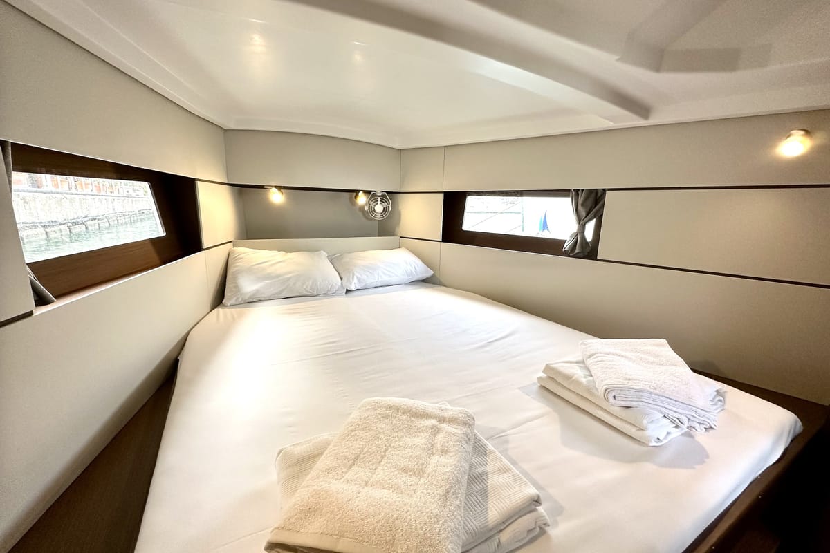 Sail Lyra, a Beneteau Oceanis 38.1 sailboat at Marmaris, Turkey