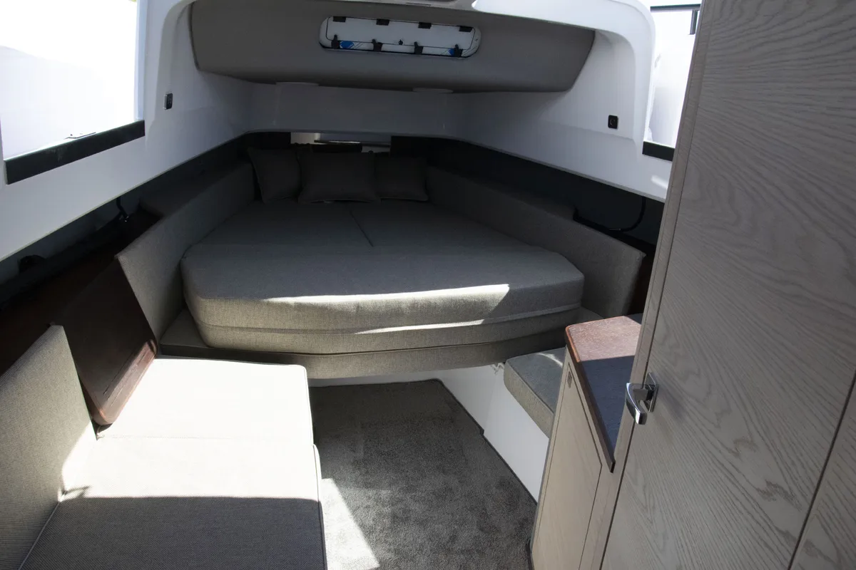 Cabin on Niko, a Axopar 45 Cross Top yacht at Seget Donji, Croatia