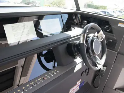 Cockpit of Niko, a Axopar 45 Cross Top yacht at Seget Donji, Croatia