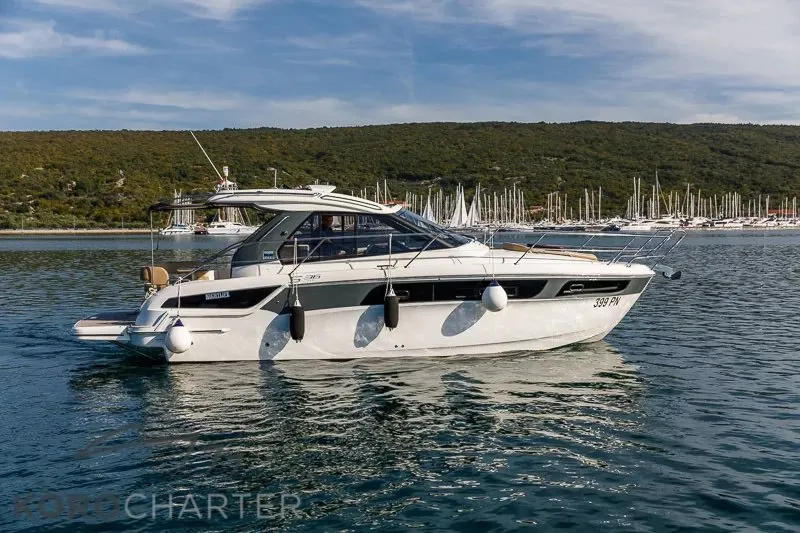 Nightlife, a Bavaria S36 Open yacht at Punat, Croatia