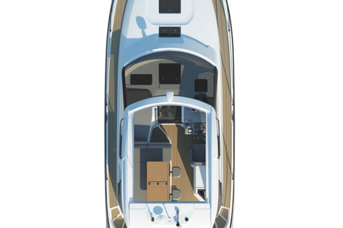 Nightlife, a Bavaria S36 Open yacht at Punat, Croatia