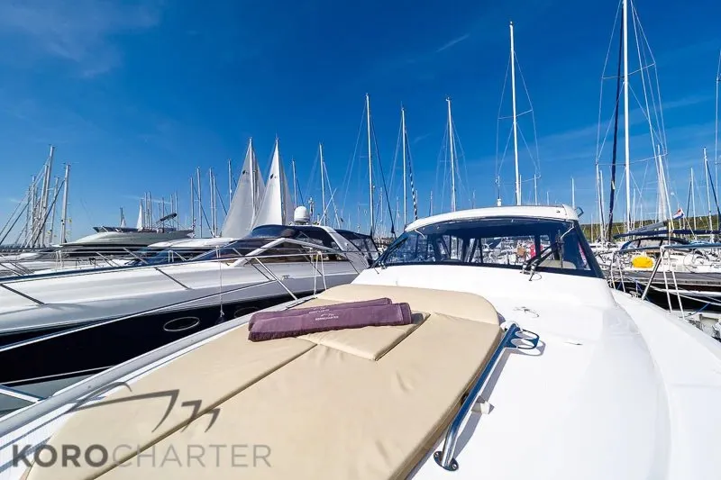 Nightlife, a Bavaria S36 Open yacht at Punat, Croatia