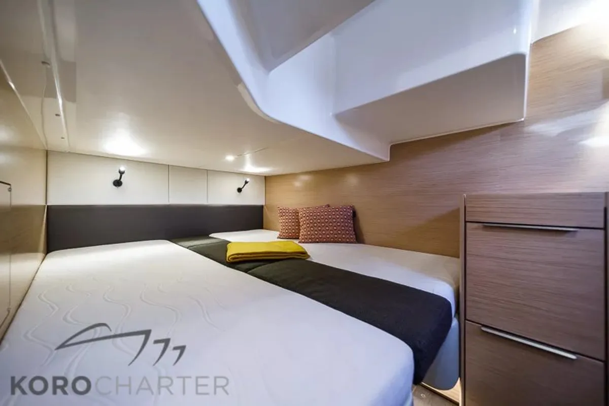 Nightlife, a Bavaria S36 Open yacht at Punat, Croatia