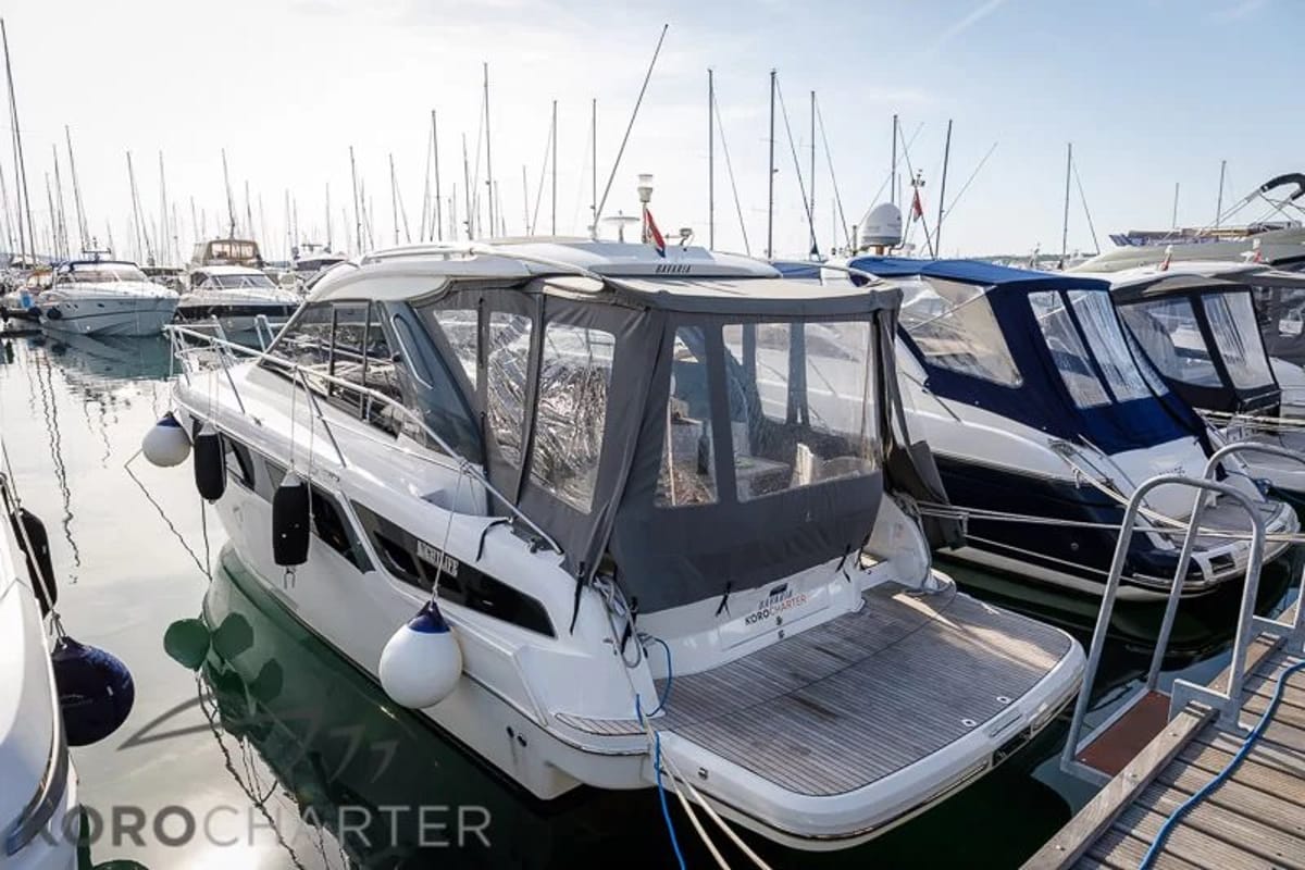 Nightlife, a Bavaria S36 Open yacht at Punat, Croatia