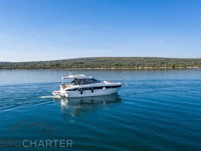 Nightlife, a Bavaria S36 Open yacht at Punat, Croatia
