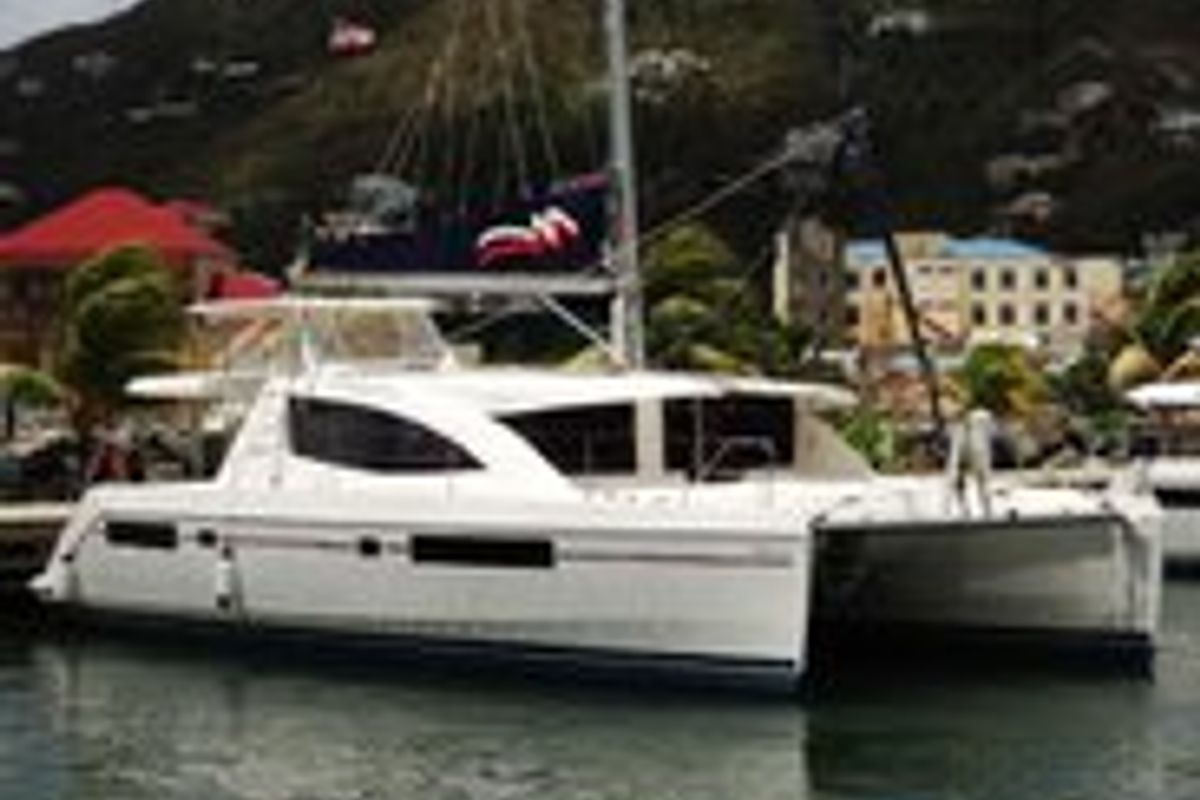 Exterior view of Southern Cross, a Leopard 48 catamaran at Stock Island, United States