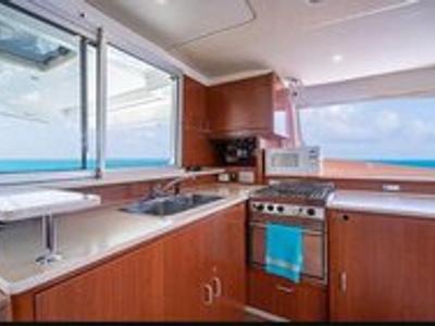 Galley of Southern Cross, a Leopard 48 catamaran at Stock Island, United States