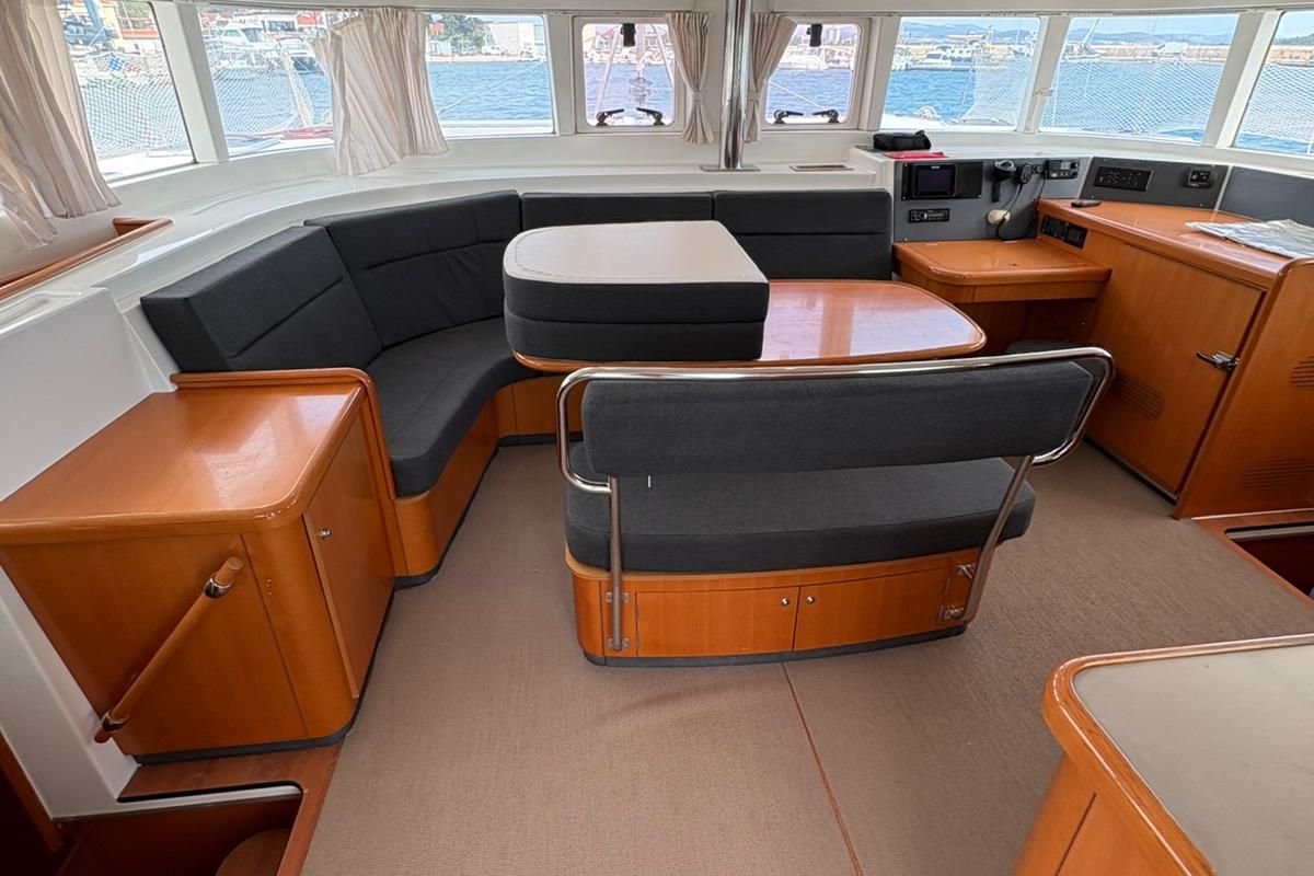 Salon of Manatee, a Lagoon 440 catamaran at Grad Vodice, Croatia