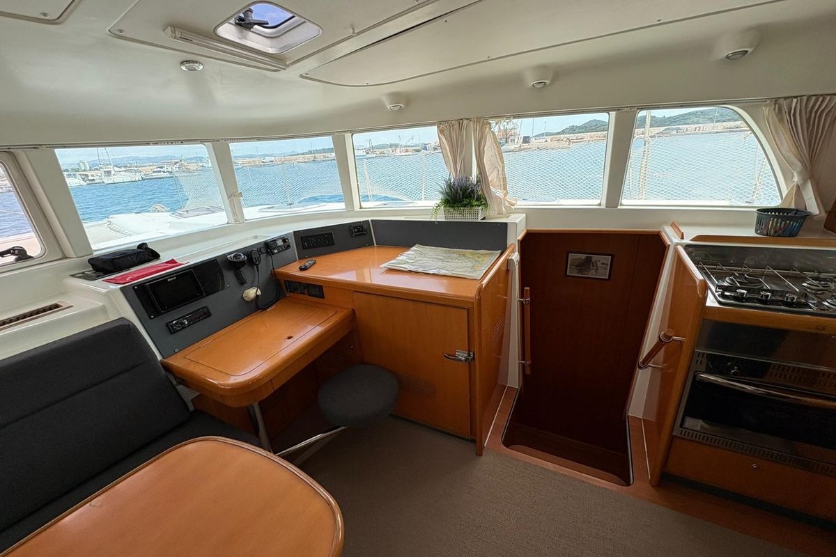 Salon of Manatee, a Lagoon 440 catamaran at Grad Vodice, Croatia