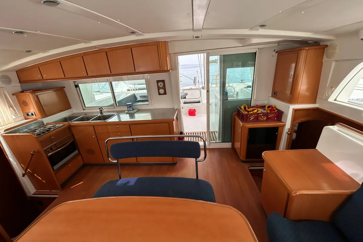 Galley of Manatee, a Lagoon 440 catamaran at Grad Vodice, Croatia