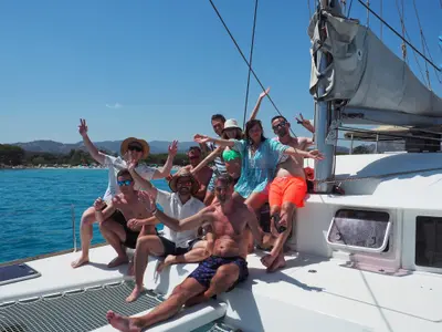 Discovery, a Lagoon Lagoon 380 S2 catamaran at San Giovanni, Italy