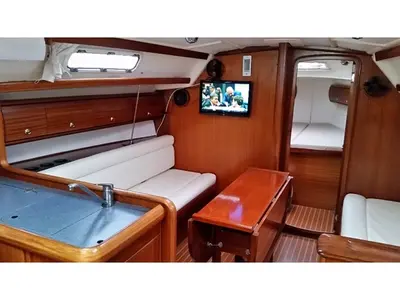 Salon of Ankereva, a Bavaria 36 sailboat at Volos Municipality, Greece