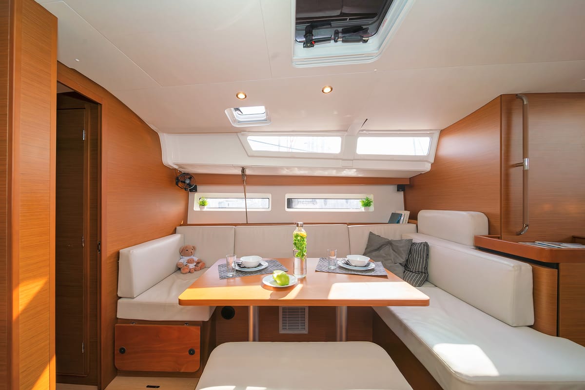 Calico Jack, a Jeanneau Sun Odyssey 490 sailboat at Athens, Greece
