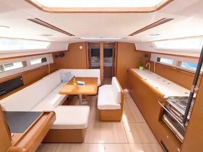 Galley of Pina, a Jeanneau Sun Odyssey 479 sailboat at Grad Trogir, Croatia