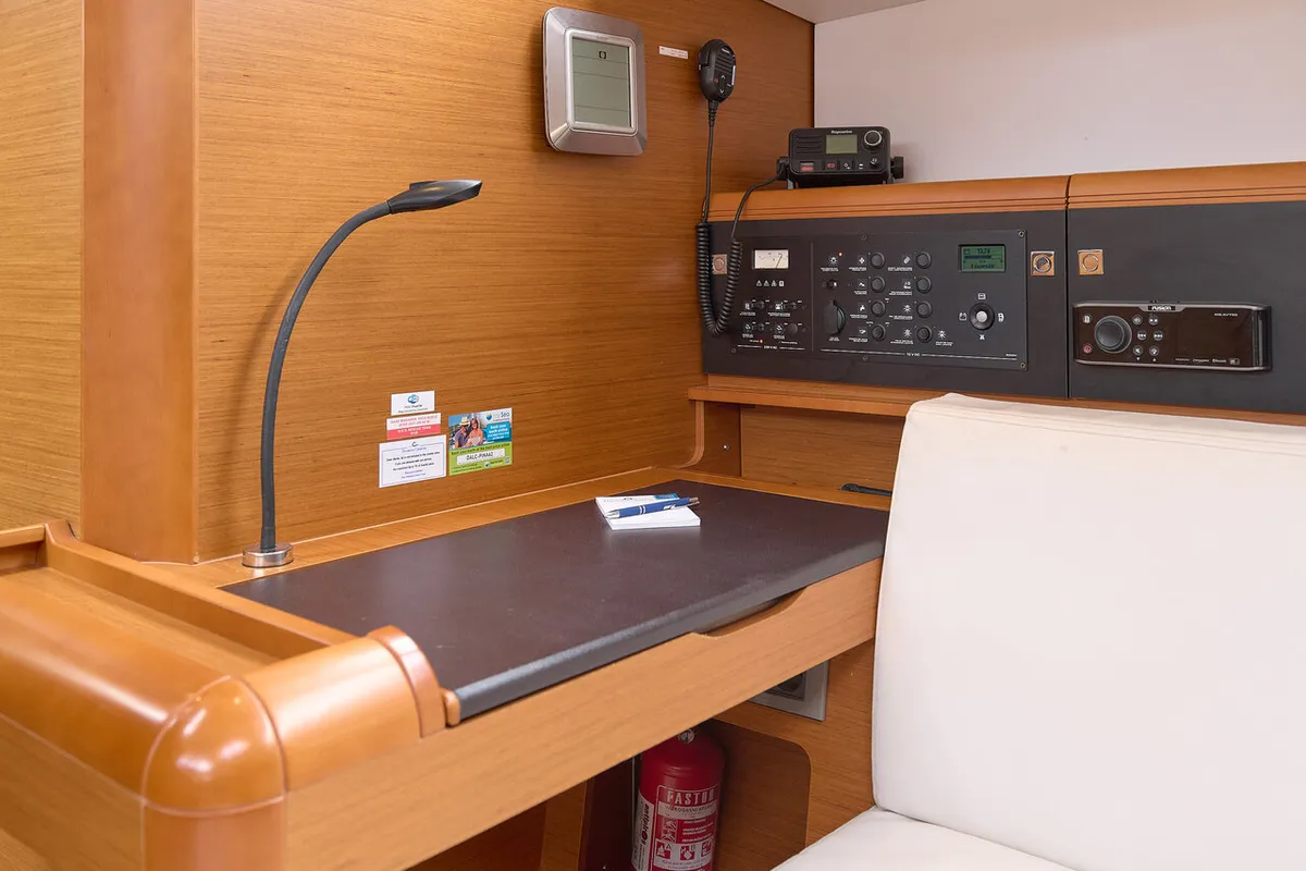 Pina, a Jeanneau Sun Odyssey 479 sailboat at Grad Trogir, Croatia
