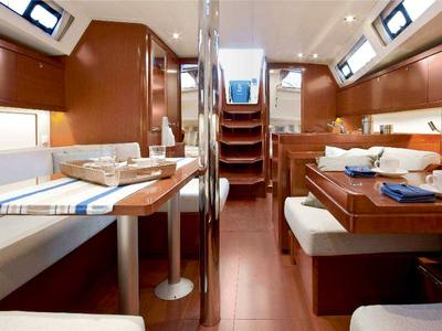 Salon of Buddy, a Beneteau Oceanis 41.1 sailboat at Primošten, Croatia