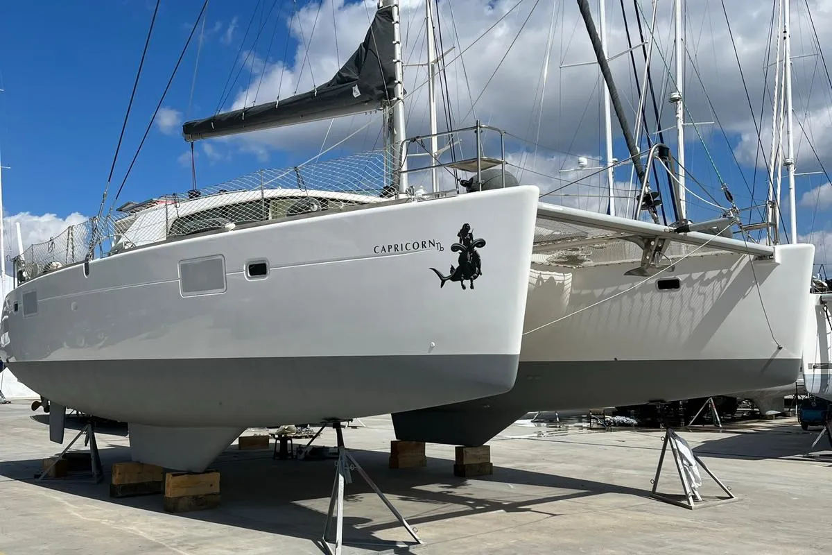 Premium, a Lagoon Lagoon 440 catamaran at Marmaris, Turkey