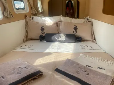 Premium, a Lagoon Lagoon 440 catamaran at Marmaris, Turkey