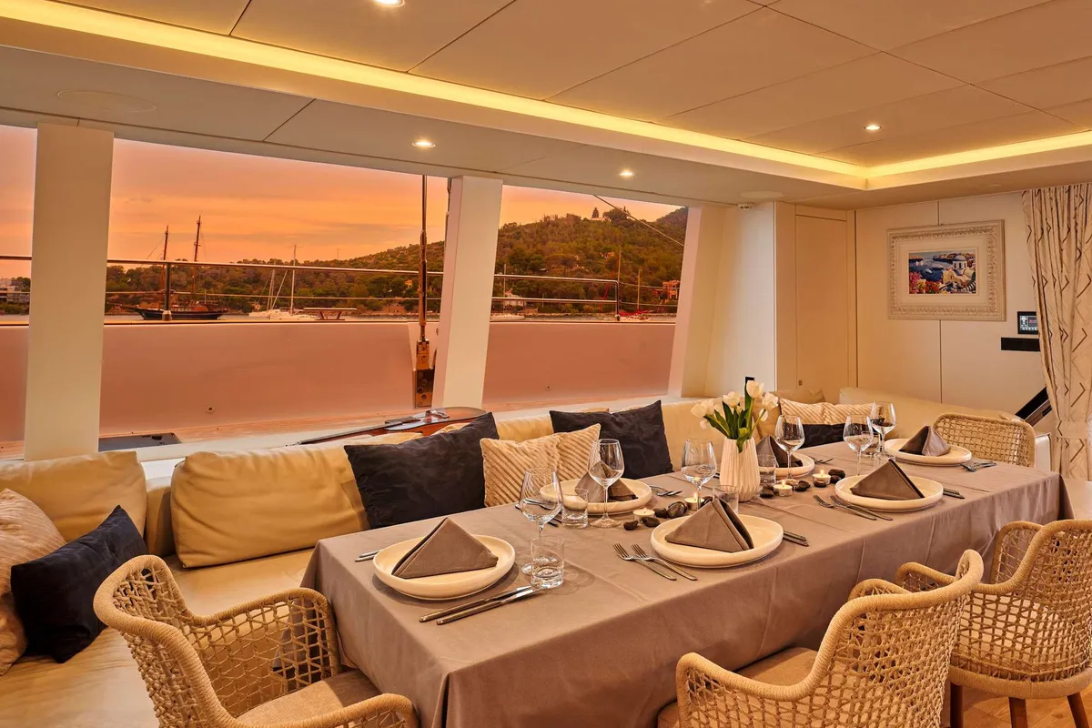 Genny, a Sunreef Yachts Sunreef 80 catamaran at Athens, Greece