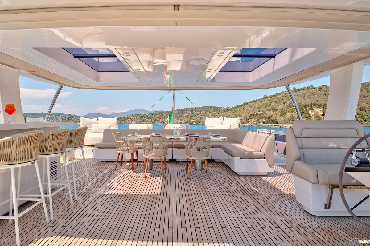 Genny, a Sunreef Yachts Sunreef 80 catamaran at Athens, Greece