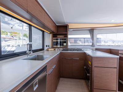 Galley of VELVET BREEZE, a Lagoon 46 catamaran at Općina Rogoznica, Croatia