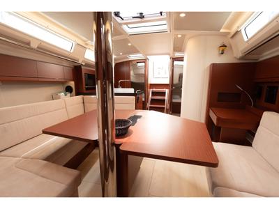 Salon of VRONTIS |Inverter|, a Hanse Yachts Hanse 418 sailboat at Municipal Unit of Lefkada, Greece