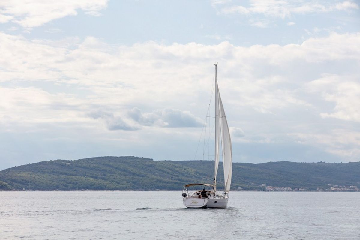 Exterior view of TINO, a Elan Impression 40 sailboat at Split, Croatia