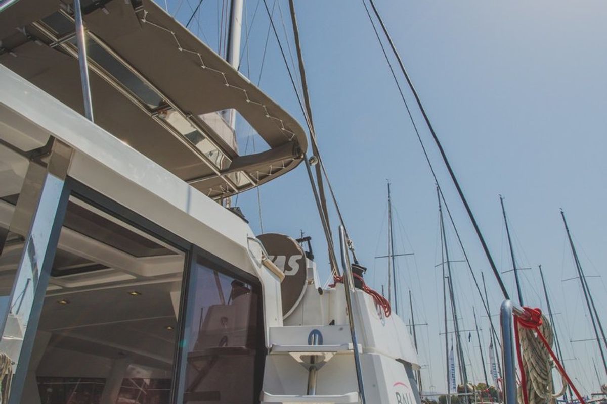Blue Dream II, a Bali 4.0 catamaran at Keramoti, Greece